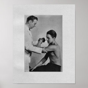 Chiropraktijkschouderonderzoek  afdrukken poster