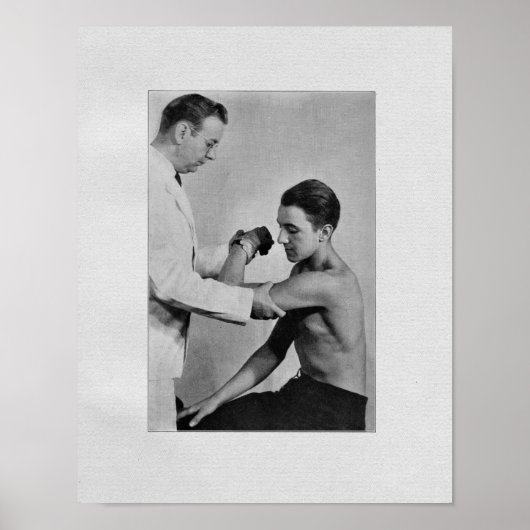 Chiropraktijkschouderonderzoek  afdrukken poster (Voorkant)