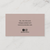 Chiropraktijkstekel en vlinder-Logo Visitekaartje (Achterkant)