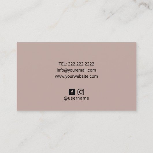 Chiropraktijkstekel en vlinder-Logo  Visitekaartje (Achterkant)