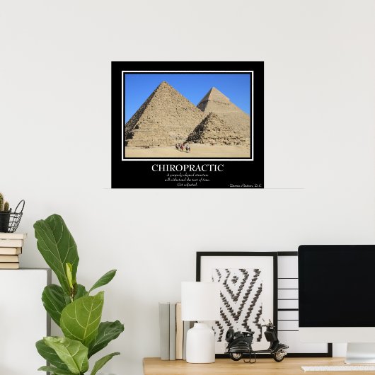 Chiropraktisch Poster - De Grote Pyramiden van Giz (Thuiskantoor)