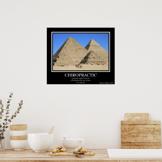 Chiropraktisch Poster - De Grote Pyramiden van Giz (Keuken)