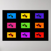 Chiropraktisch Poster: Lumbar Vertebrae Funk Poster (Voorkant)