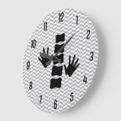 Chiropraktische handen en een ruggengraat van de L Grote Klok (Hoek)