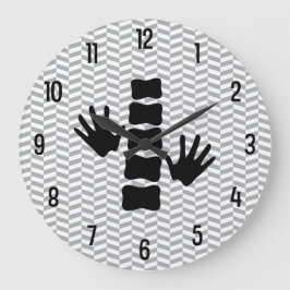 Chiropraktische handen en een ruggengraat van de L Grote Klok