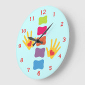 Chiropraktische handen en een ruggengraat van de L Grote Klok (Hoek)