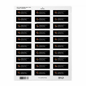 Chiropraktische handjes en Logo met wervelkolom Etiket (Full Sheet)