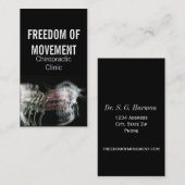 Chiropraktische klinische Visitekaartjes (Voorkant / Achterkant)