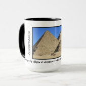 Chiropraktische koffie-Mok - Grote piramiden van G Mok (Voorkant links)
