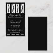 Chiropraktische Visitekaartjes (zwart) (Voorkant / Achterkant)