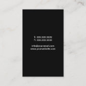 Chiropraktische wervelkolom en hellende handschoen visitekaartje (Achterkant)