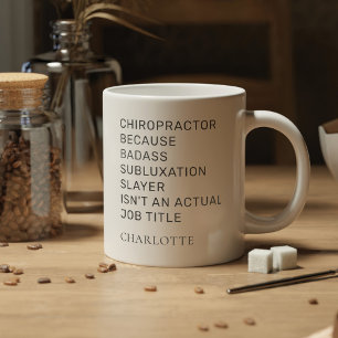 Chiroprator Omdat Subluxatie Slayer Verjaardag Grote Koffiekop