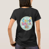 Chirp Cheer: Joyful Singing Bird T-shirt (Achterkant)