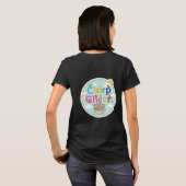 Chirp Cheer: Joyful Singing Bird T-shirt (Achterkant volledig)