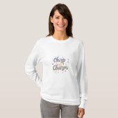 Chirp en charme. t-shirt (Voorkant volledig)