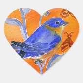 'Chirp' Hart Sticker (Voorkant)