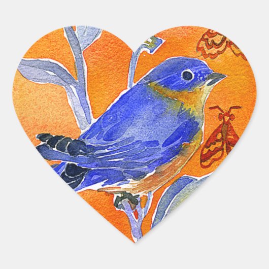 'Chirp' Hart Sticker (Voorkant)