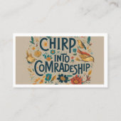 Chirp in kameraadschap visitekaartje (Voorkant)