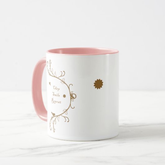 Chirp, lach, herhaal Mok (Voorkant links)