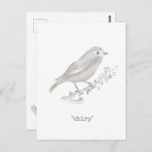 Chirp Little Finch Briefkaart (Voorkant / Achterkant)