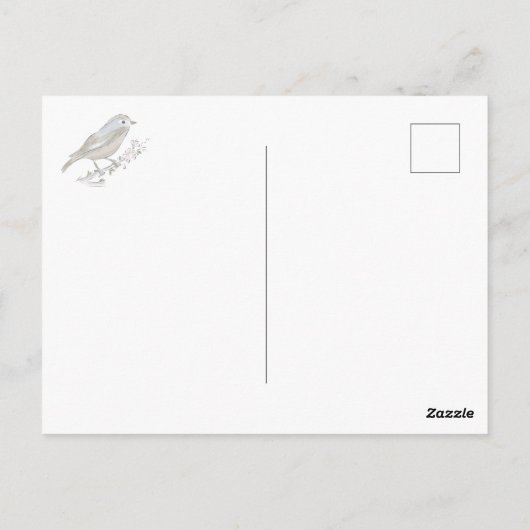 Chirp Little Finch Briefkaart (Achterkant)