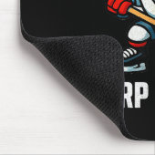 Chirp Meister Funny Hockey Raccoon Traalker Muismat (Hoek)