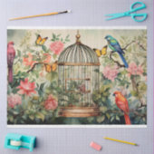 Chirping Melodieën: Vogelkooi Decoupage Tissuepapier (Craft)