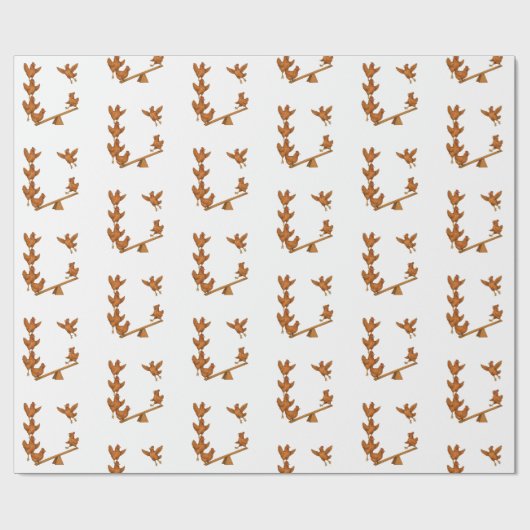 Chirpy Chickens acrobat squad Cadeaupapier (Vlak)