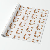 Chirpy Chickens acrobat squad Cadeaupapier (Uitgerold)