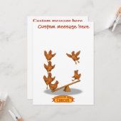 Chirpy Chickens acrobat squad Kaart (Voorkant / Achterkant in situ)