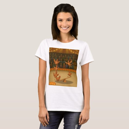 Chirpy Chickens acrobat squad T-shirt (Voorkant volledig)