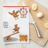 Chirpy Chickens acrobat squad Theedoek (Quarter Fold)