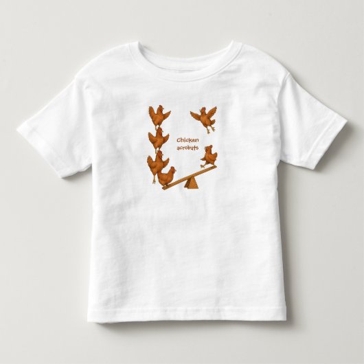 Chirpy Chickens acrobatiek squad Kinder Shirts (Voorkant)