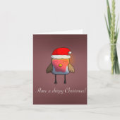 Chirpy Christmas Folded Holiday Card Feestdagen Kaart (Voorkant)