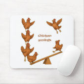 Chirpy Kippen acrobatiek squad Muismat (Met muis)
