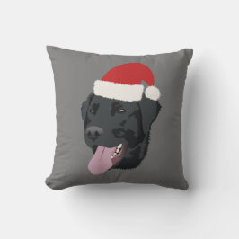 Chirstmas Black Lab Kussen