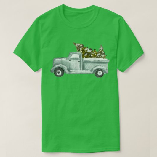 Chirstmas-boom op massawagen t-shirt (Design voorkant)