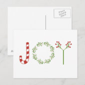 Chirstmas Joy Briefkaart (Voorkant / Achterkant)