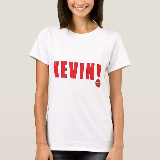 Chirstmas "Kevin!" Shirt (Voorkant)