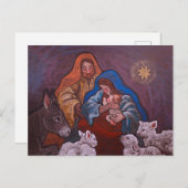 Chirstmas Nativity postcard Feestdagenkaart (Voorkant / Achterkant)