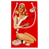 Chirstmas Pin-Up Klein Cadeauzakje (Achterkant)
