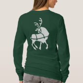Chirstmas Reindeer Shirten Women's Holiday T-shirt (Achterkant)