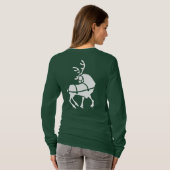 Chirstmas Reindeer Shirten Women's Holiday T-shirt (Achterkant volledig)