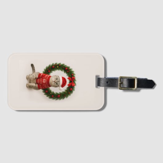 Chirstmas theme bagagelabel (Voorkant (horizontaal))