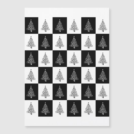 Chirstmas Tree Chess Holiday Kaart (Voorkant)