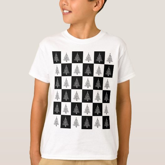 Chirstmas Tree Chess T-shirt (Voorkant)