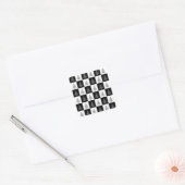 Chirstmas Tree Chess Vierkante Sticker (Envelop)