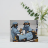 chirurg assistent briefkaart (Staand voorkant)