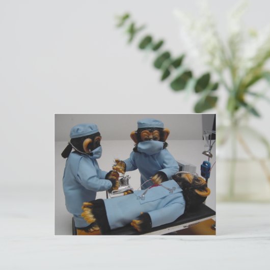 chirurg assistent briefkaart (Staand voorkant)