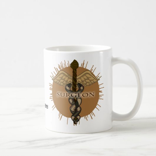 Chirurg caduceus koffiemok (Rechts)